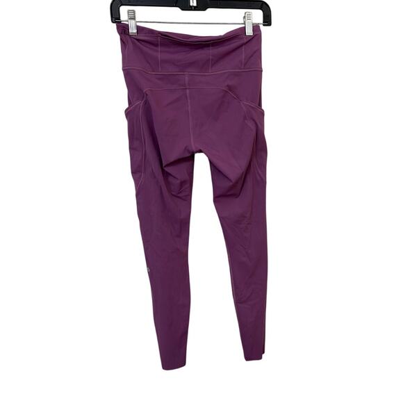Lululemon Fast and Free High-Rise Tight 28" Size 6 W5BXUS Purple - Picture 2 of 5